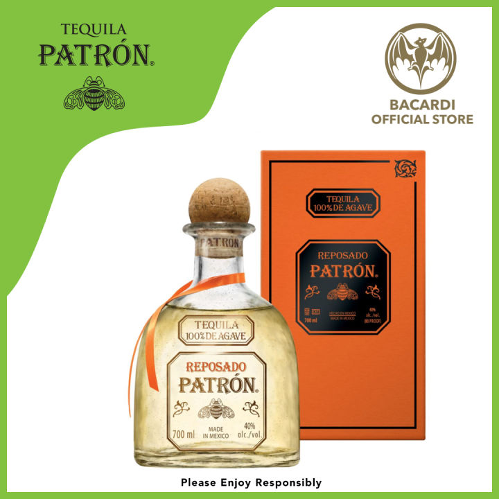 Patron Reposado Tequila - 750ml / 75cl, 40% ABV - Spirit Aged In ...