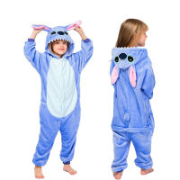 เด็ก Kigurumi ตะเข็บยูนิคอร์น Onesies สาวสัตว์ชุดนอนเด็กสักหลาด Pijamas ฤดูหนาวชุดนอนการ์ตูนนอนสวม J Umpsuit