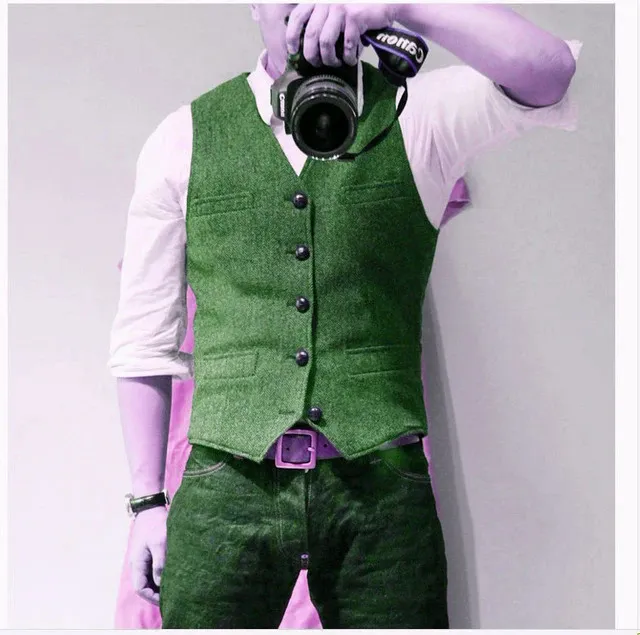 Men's dress vest with sales jeans