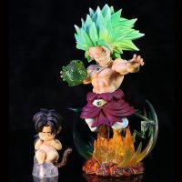 ดราก้อนบอลซูเปอร์ไซยาอนิเมะ GK WCF 3เสี้ยว Broli ตุ๊กตาขยับแขนขาได้19Cm Q รุ่น Kawaii เด็กผู้ชายทำด้วยมือของขวัญของเล่นสำหรับเด็ก