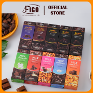 10 Hộp Socola 20gr_Dark & Milk Chocolate 20gr FIGO đủ các mức đắng từ 100%