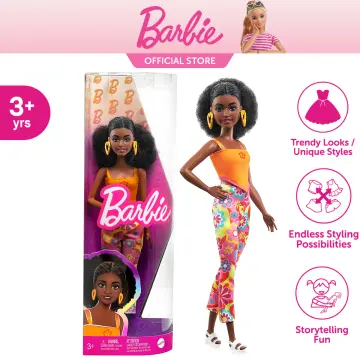 Barbie Doll, Curly Black Hair And Petite Body, Barbie Fashionistas