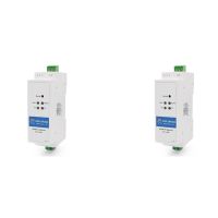 2X -DR302 Din Rail Serial RS485 to Ethernet TCP IP Server Module Ethernet Converter Modbus RTU to Modbus TCP Unit