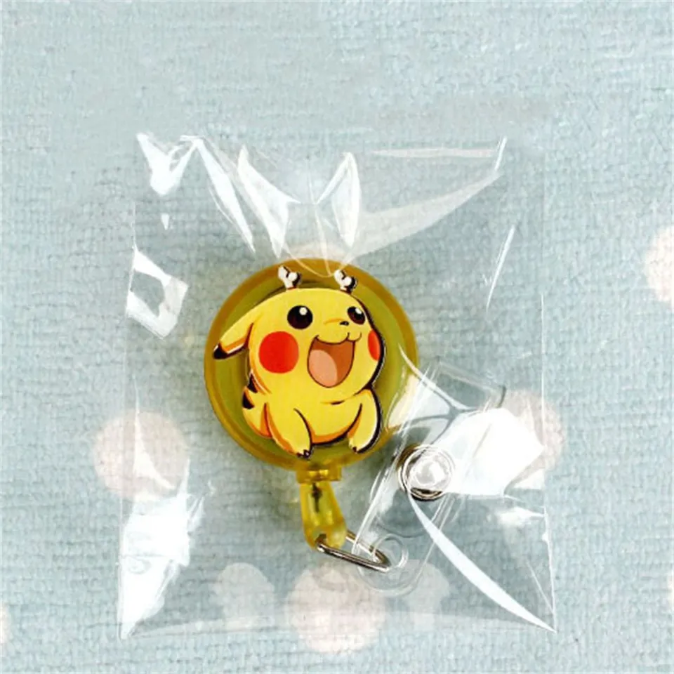 JIJES Office Cartoon Pikachu Name Tag ID Card Clips Nurse Badge