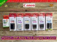 แบตเตอร์รี่กล้อง Canon LP-E5 / LP-E6N / LP-E8 / LP-E10 / LP-E12 / LP-E17 / BP-511A มือ 1 พร้อมกล่อง