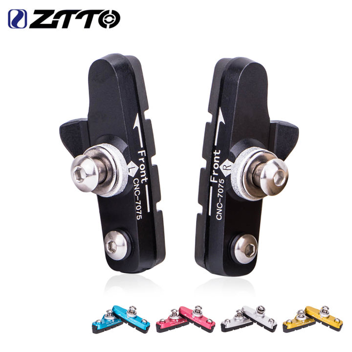 ztto-road-bike-เบรครองเท้า-c-caliper-hoof-เปลี่ยนแผ่นยาง-cnc-shell-block-สำหรับอลูมิเนียมอัลลอยด์ขอบแรงเสียดทานล้อเบรค