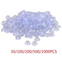 50/100/200/500/1000PCS Transparent Silicone 20x8x12mm Round Soft Anti-slip Foot Pad for Furniture Feet Chair Cup Table Cabinet