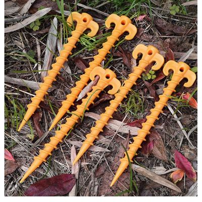 ；。‘【； Tent Nails Outdoor Camping Trip Tent Peg Ground Nails Screw Nail Stakes Pegs Plastic Sand Pegs Trip Beach Tent Stakes Pegs