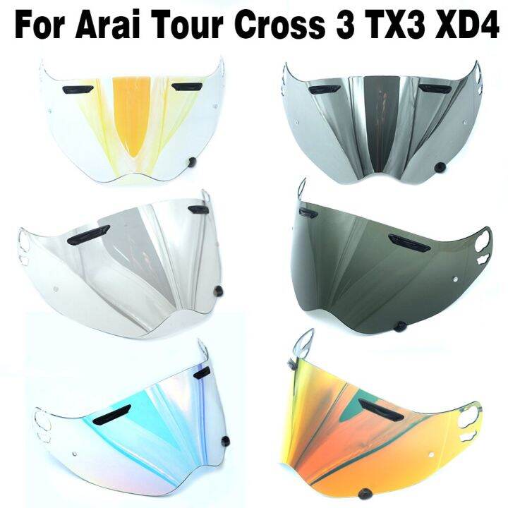 For Arai Tour Cross 3 Cross3 TX3 XD4 Helmet Visor Shield Plating Helmet