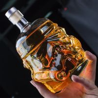 1 Pcs Storm Trooper Decanter White Soldier Glass Jug Liquor Bottle High Boron Glass Bottle Wine B 650ml