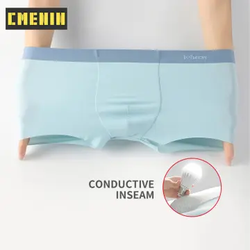 Man Transparent Rubber Latex Shorts Briefs Underwear with Condom Sexy