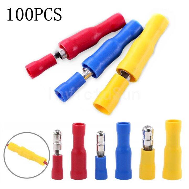[Hot A] 100PCS Female and Male Insulated Electric Connector Crimp