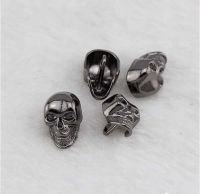 New 10pcs/bag Skull Metal Buttons Personality Characteristic Shirt Decoration Buckle Gold Gun Black Buttons Haberdashery