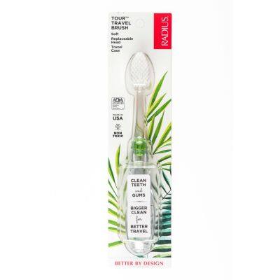 Radius Tour Travel Toothbrush - Green แปรงสีฟันเดินทาง - สีเขียว (33g)