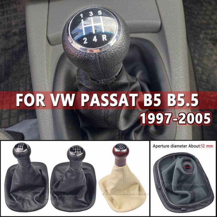 ปลอกหุ้มหัวเกียร์รถยนต์สำหรับ-b5-vw-passat-b5-5-1998-1999-2000-2001-2002-2003-2004-2005ความเร็วในการ5-6แบบแมนนวล