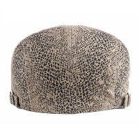 Spring Summer Hat Men Cotton Snakeskin Pattern Herringbone Berets Thin Flat Peaked Caps Women Cabbie Sun Newsboy Hat Adjustable