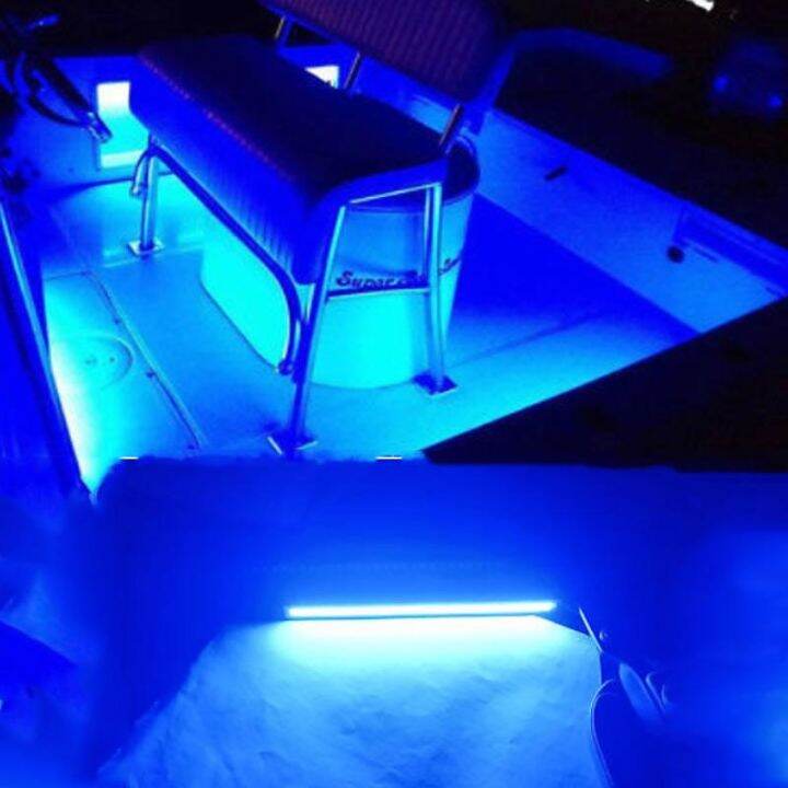 2x-17cm-waterproof-bright-blue-led-strip-kit-for-boat-marine-deck-interior-lighting