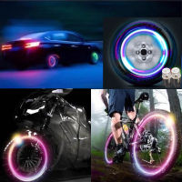 2pcs/set ไฟ LED จักรยานจักรยาน  Bicycle Motorcycle Wheel Tyre-Light  ไฟหัวฉีดแก๊สจักรยาน ไฟวาล์วยางยางวาล์วอากาศ ไฟวาล์วจักรยาน อุปกรณ์จักรยาน