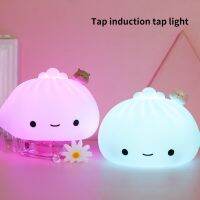 Soft Silicone Buns Pat Light With Sleeping Night Light Rechargeable Colorful Light high quality