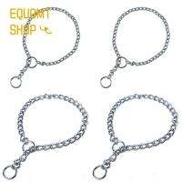 EQUOMT โซ่จูงสุนัขโซ่งูสำหรับสัตว์เลี้ยงสแตนเลสฝึกสร้อยคอโช้คเกอร์โซ่สำหรับสุนัขสัตว์เลี้ยง