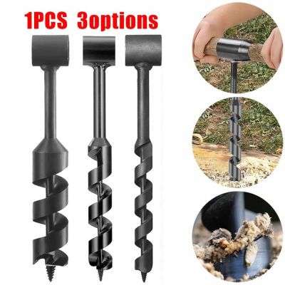 Bushcraft Hand Drill Outdoor Survival Tool Carbon Wood Drill Manual Hand Auger Wrench For Bushcraft Settlers Wood Punch Tool