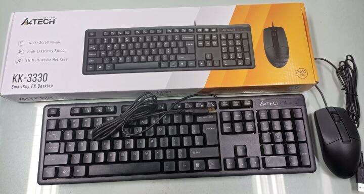 A4Tech KK-3330 Wired Keyboard & Mouse Combo | Lazada PH