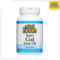 Natural Factors, 1,100 mg Super Cod Liver Oil, 90 Softgels,