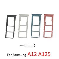 สำหรับ Samsung Galaxy A12 A125 A125M A125F A125N โทรศัพท์ของแท้ใหม่ช่องใส่ซิมถาดชิปอะแดปเตอร์ถาดถาด SD การ์ด