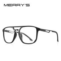 MERRYS DESIGN Men Sport Glasses Frame Aluminum Temple With Silicone Legs Myopia Prescription Eyeglasses S2101