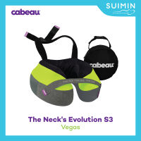 CABEAU The Necks Evolution S3 Vegas Travel Pillow Dk Gray/Neon Yellow หมอนรองคอ