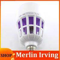 Merlin Irving Shop 20W Anti Mosquito Light Bulbs UV White Lights Muggen Bug Zapper Insect Electric Killer Night Lamp E27 MAC 220V Lampe