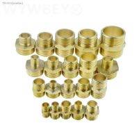 ✘ Brass Hex Nipple Pipe Fitting Copper Adapter 1/8 1/4 3/8 1/2 3/4 Male Equal Reducing Coupler Connector Water Gas Plumbing Joint