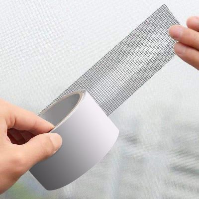 ✚ Window Screen Repair Tape Self-adhesive Net Door Fix Patch Anti-Insect Mosquito Mesh Broken Holes Repair Subsidy Net Sticker