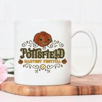 Pottsfield Harvest Festival Kitchen Ceramic Tea Coffee Sugar Dessert Cup Unique Coffee Mug White Milk Mugs Funny Cups