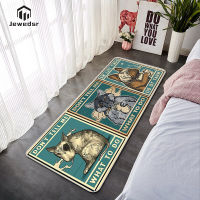 【cw】Bull Terrier Long Corridor Car Bedroom Rugs And Bathroom Mat Set Home Cute Decor Custom Doormat Washable Non-slip Kitchen Rug ！