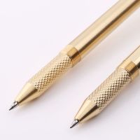 Hot Selling 1Pc Retro  Brass Black Ink Ballpoint Pen Handmade With Clip Office School Supplies Stationery