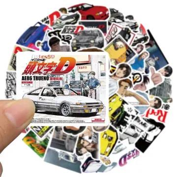 10/50Pcs New Japan Initial D Anime Stickers Vinyl Luggage Laptop