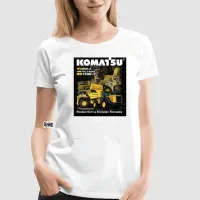 Men T Komatsu Classic Tee Funny Tshirt Novelty Tshirt