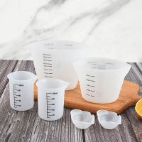 10/100/250/500ml Measuring Cup Food-Grade Silicone Standard Mixing Cup Measuring Jug Bowl Pot Kitchen Pastry Cake Baking Tool