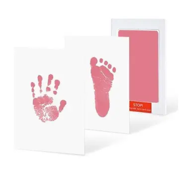 Baby Safe Print Ink Pad Touch Nontoxic Inkless Footprint Handprint Kit  Black US