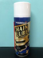 Visbella Chain Lube 450ml น้ำมันหล่อลื่นโซ่ น้ำมันหยอดโซ่ น้ำมันโซ่ น้ำมันหยอดโซ่ Chain lube สำหรับหล่อลื่นโซ่ ทุกชนิด บิ๊กไบค์ big bike สเปรย์หล่อลื่นโซ่ เคลือบโซ่รถ มอเตอร์ไซค์ บิ๊กไบค์ จักรยาน ขนาด 450 ml. T0635