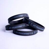 VOLT [สินค้าพร้อมส่ง] WRISTBAND 001 PT PRACHAP FC BLACK ริสแบนด์ พีที ประจวบ เอฟซี สีดำ WB-0004