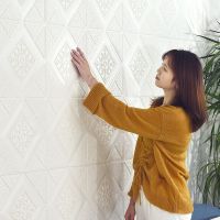 ❅ 10Pcs 70cmx35cm 3D Wall Sticker Wallpaper Brick Retro Wallpaper Foam Brick Self Adhesive Wallpaper