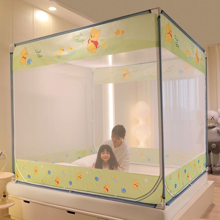 2023-new-mosquito-net-home-bedroom-fully-enclosed-advanced-anti-fall-childrens-baby-bed-sheet