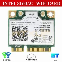 Dual Band Mini PCI-e Wifi 3160HMW 802.11ac Wireless Bluetooth Laptop Card 2.4ghz 5Ghz For Intel 3160 Wireless-AC Wlan + BT 4.0