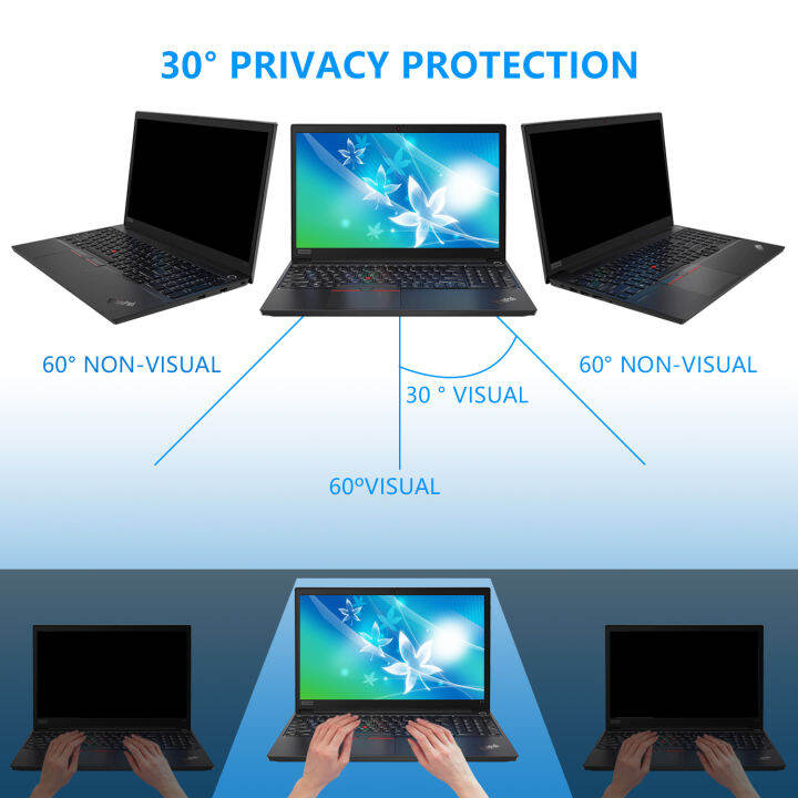 13-3นิ้วป้องกันแสงสีฟ้ากรองความเป็นส่วนตัวที่มีป้องกันแสงจ้าป้องกันรังสียูวีฟิล์มป้องกันหน้าจอสำหรับ16-9อัตราส่วนแล็ปท็อป