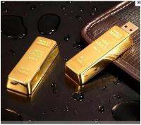 2020 Fashion bullion gold bar pendrive 128GB 64GB 32GB 16GB 8GB USB Flash Drive Pen Drive Flash Memory Stick Drives