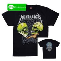 เสื้อยืดเนื้อ Cotton  สัมผัสนุ่ม เบาสบาย METALLICA สีดำ