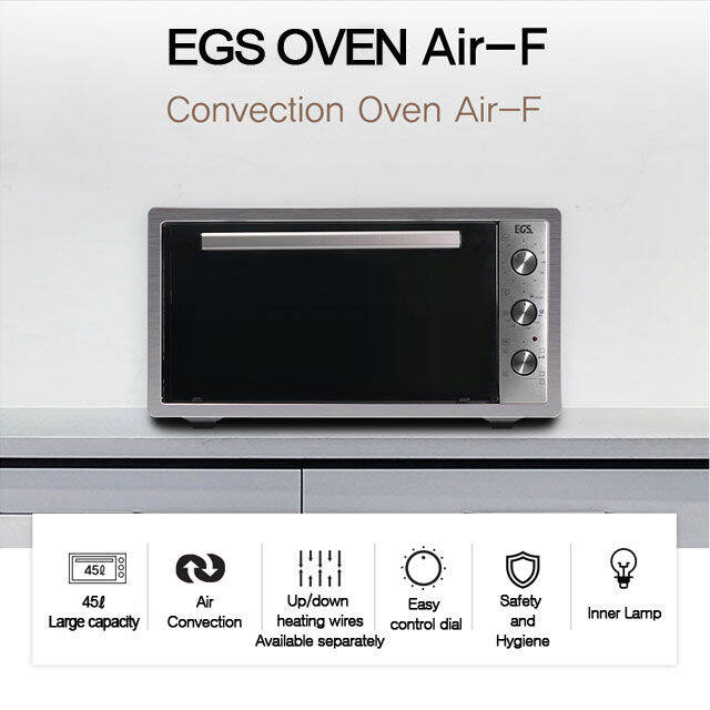 EGS AirF Convection Toaster Oven Baking Oven With Separate Upper and