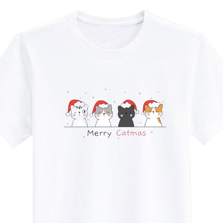 เสื้อยืด-สกรีน-merry-christmas-คริสมาสต์-เสื้อปีใหม่-สีขาว-เสื้อผ้าหนา-นุ่ม-ใส่สบาย-ได้ทั้งผู้ชาย-และผู้หญิง-no-0202